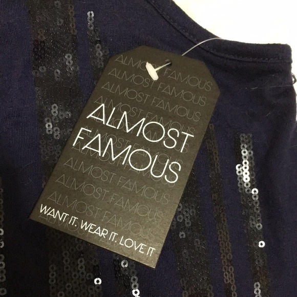 ALMOST FAMOUS SEQUIN TANK TOP SIZE SMALL - Picture 8 of 11